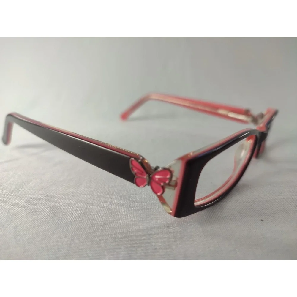 Candie's C HANNAH BUPK Burgundy Pink Butterfly‎ Eyeglass Frames 46-15-130 Petite